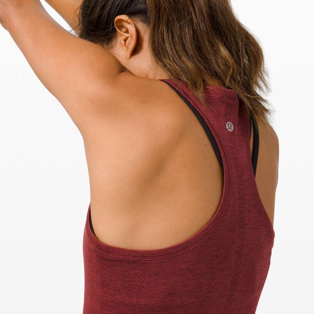 Lululemon Swiftly Tech Racerback 2.0 Cassis / Chianti Size 12 - Picture 4 of 10